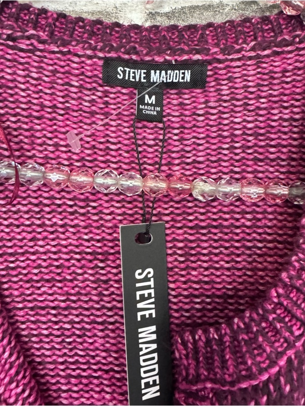 NWT Steve Madden Emelia Sweater Jacket in Aubergine purple knit - Picture 5 of 10
